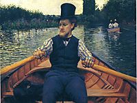 Rower in a Top Hat, 1878, caillebotte