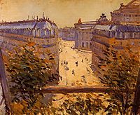 Rue Halevy, Balcony View, 1878, caillebotte