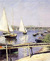 Sailboats at Argenteuil, 1888, caillebotte