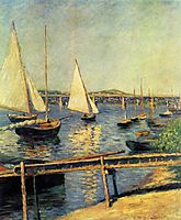 Sailing boats at Argenteuil, c.1888, caillebotte