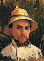 Self-Portrait with Pith Helmet, caillebotte