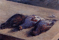 Three Partridges on a Table, c.1880, caillebotte