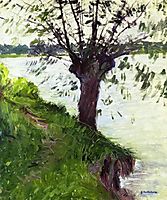 Willow on the Banks of the Seine, caillebotte