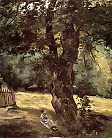 Woman Seated Beneath a Tree, c.1874, caillebotte
