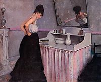 Woman at her toilet, 1873, caillebotte