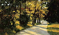 Yerres, Path Through the Woods in the Park, c.1878, caillebotte