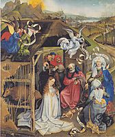 Adoration of Shepherds, 1420, campin