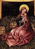 Madonna by a Grassy Bank Oak, c.1425, campin