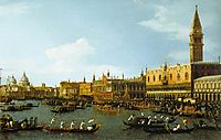 The Bucintoro, Venice, 1747, canaletto