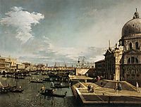 Entrance to the Grand Canal and the Church of La Salute, c.1735, canaletto