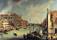 The Grand Canal from the Campo San Vio, Venice, canaletto