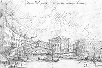 The Grand Canal nethe Ponte del Rialto, c.1725, canaletto