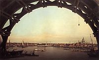 London seen through an arch of Westminster Bridge, 1747, canaletto