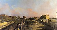 London Whitehall and the Privy Garden looking North, canaletto