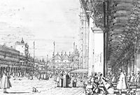 Piazza San Marco: Looking East from the South West Corner, c.1760, canaletto