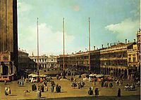 Piazza San Marco, Looking Towards San Geminiano, c.1737, canaletto