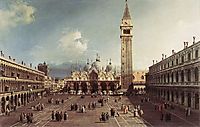 Piazza San Marco with the Basilica, 1730, canaletto