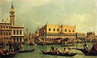 Piazzetand the Doge s Palace from the Bacino di San Marco, c.1737, canaletto