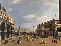 The Piazzetta, c.1734, canaletto