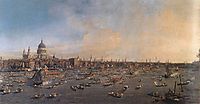 The River Thames with St. Paul-s Cathedral on Lord Mayor-s Day, c.1746, canaletto