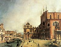 Santi Giovanni e Paolo and the Scuola de San Marco, c.1725, canaletto