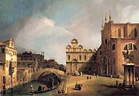 Santi Giovanni e Paolo and the Scuola di San Marco, canaletto