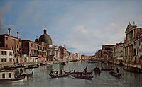 The Upper Reaches of the Grand Canal with S. Simeone Piccolo, 1738, canaletto