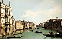 Venice: The Grand Canal, Looking North East from Palazzo Balbi to the Rialto Bridge, c.1724, canaletto