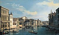 Venice: The Grand Canal from Palazzo Flangini to the Church of San Marcuola, c.1738, canaletto