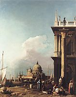 Venice,  The Piazzetta Looking South west towards Santa Maria della Salute, c.1727, canaletto