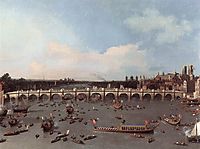 Westminster Bridge from the north on Lord Mayor-s Day, 1746, canaletto