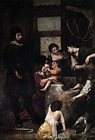 St. Isidore saves a child that had fallen in a well, c.1647, cano