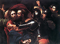 The Arrest of Christ, 1598, caravaggio