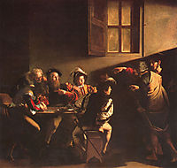 The Calling of Saint Matthew, 1600, caravaggio
