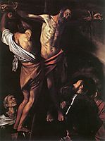 The Crucifixion of Saint Andrew, 1607, caravaggio