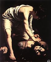 David and Goliath, 1600, caravaggio