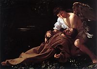 The Ecstasy of Saint Francis, 1595, caravaggio