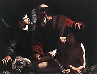 The Sacrifice of Isaac, 1605, caravaggio