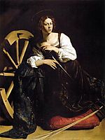 Saint Catherine of Alexandria, ~1598, caravaggio