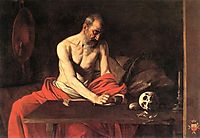 Saint Jerome, 1607, caravaggio