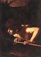 Saint John the Baptist at the Fountain, 1607-1608, caravaggio