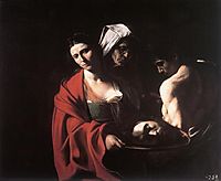 Salome with the head of John the Baptist, 1609, caravaggio