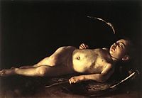 The Sleeping Cupid, 1608, caravaggio