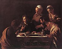 The Supper at Emmaus, 1606, caravaggio