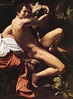 The Young John the Baptist and the ram, 1600, caravaggio
