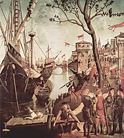 Arrival of St.Ursula during the Siege of Cologne, 1498, carpaccio