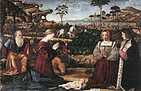 Holy Family with Two Donors, 1505, carpaccio