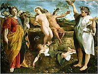 An allegory of Truth and Time, 1585, carracci