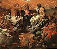 The coronation of the Virgin, carracci