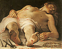 Corpse of Christ, 1585, carracci
